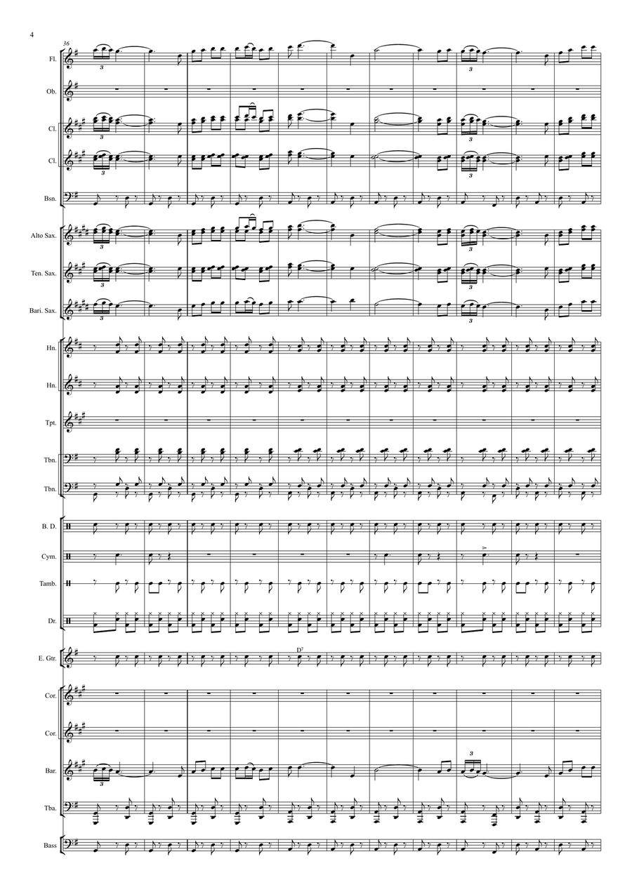 Für dich, Rio Rita - Pasodoble Concert Band scores gallery preview page 5