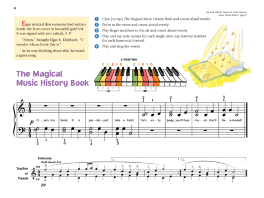Music for Little Mozarts Recital Book, Book 4 Piano Method scores gallery preview page 4