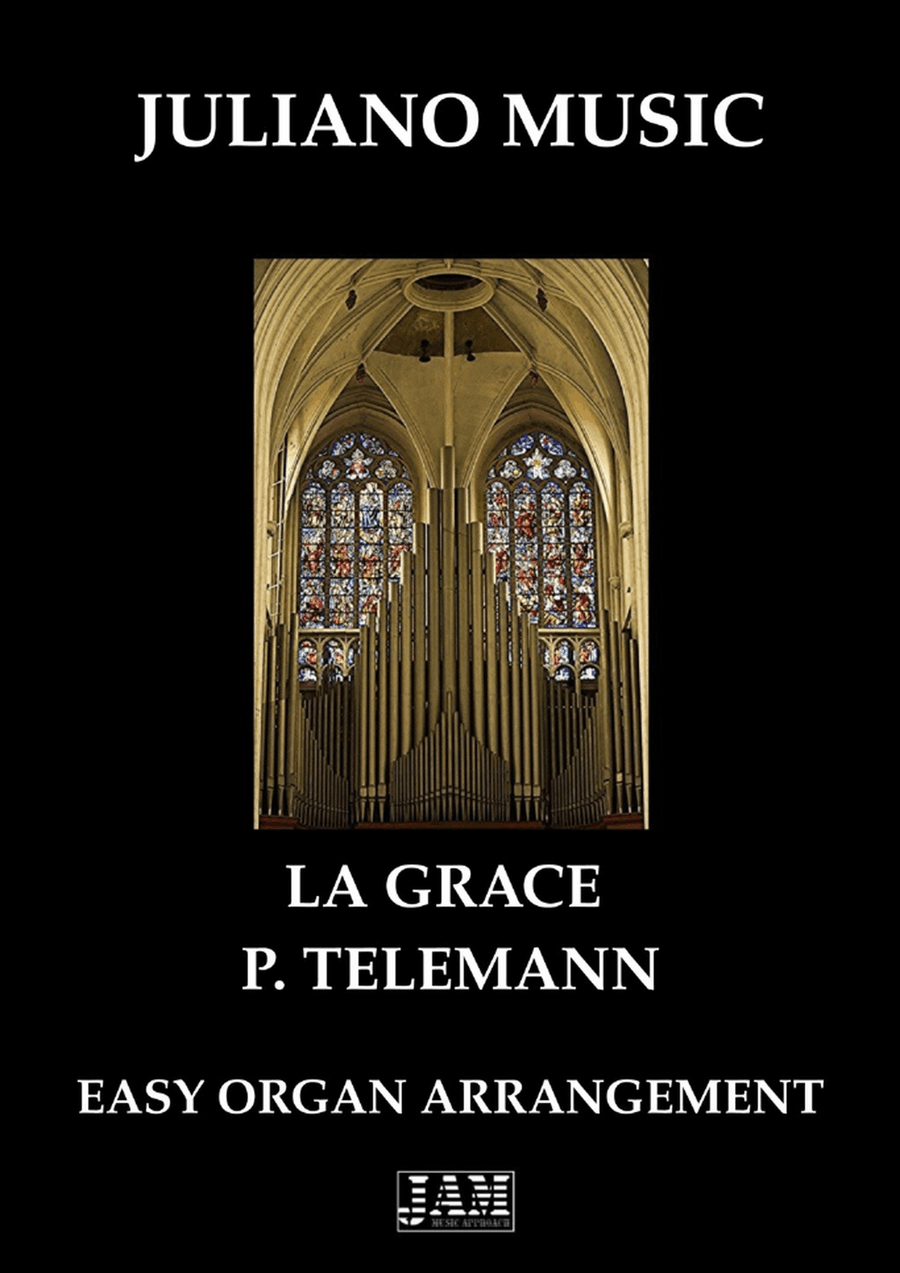 LA GRACE (EASY ORGAN - C VERSION) - P. TELEMANN Organ Solo scores gallery preview page 1