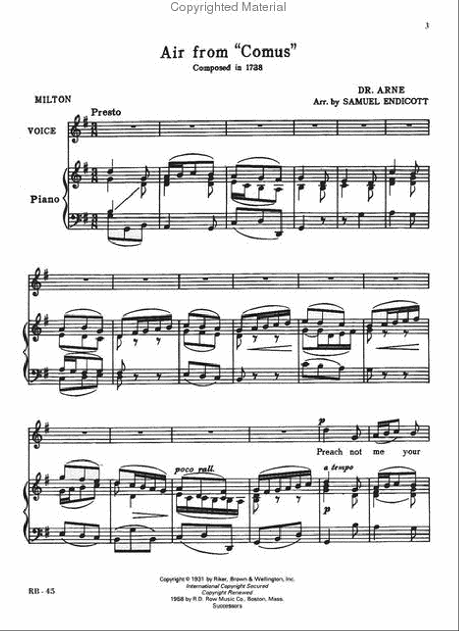 Standard Vocal Repertoire Volume 1 for High Voice High Voice scores gallery preview page 2