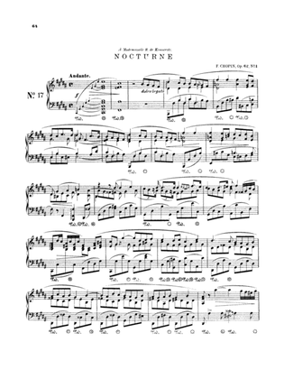 Book cover for Chopin: Nocturne Op. 62, No. 1 (Ed. Franz Liszt)