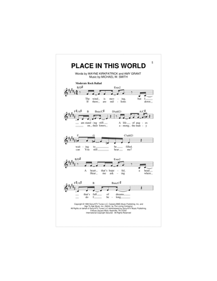 Place In This World