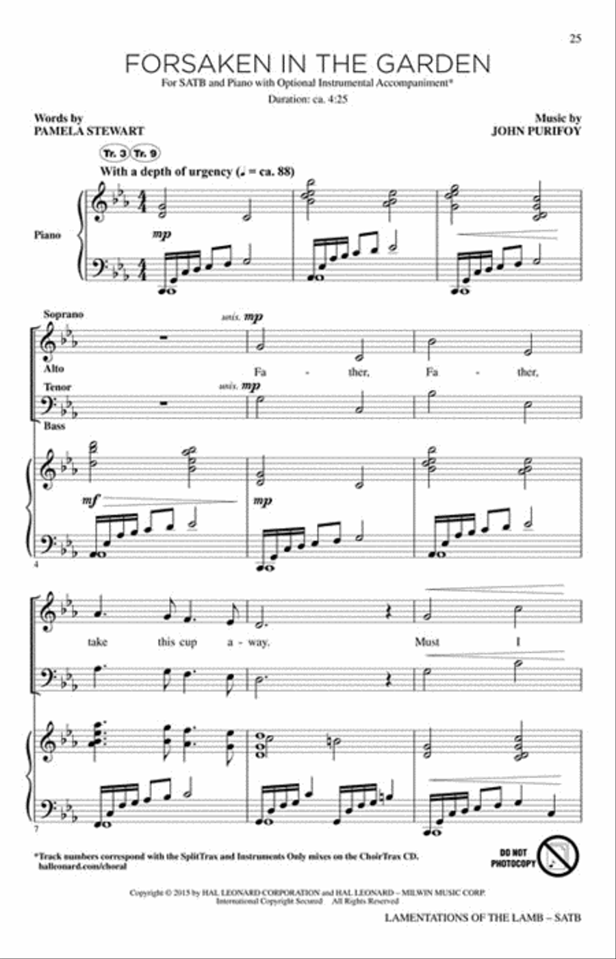 Lamentations of the Lamb 4-Part scores gallery preview page 4