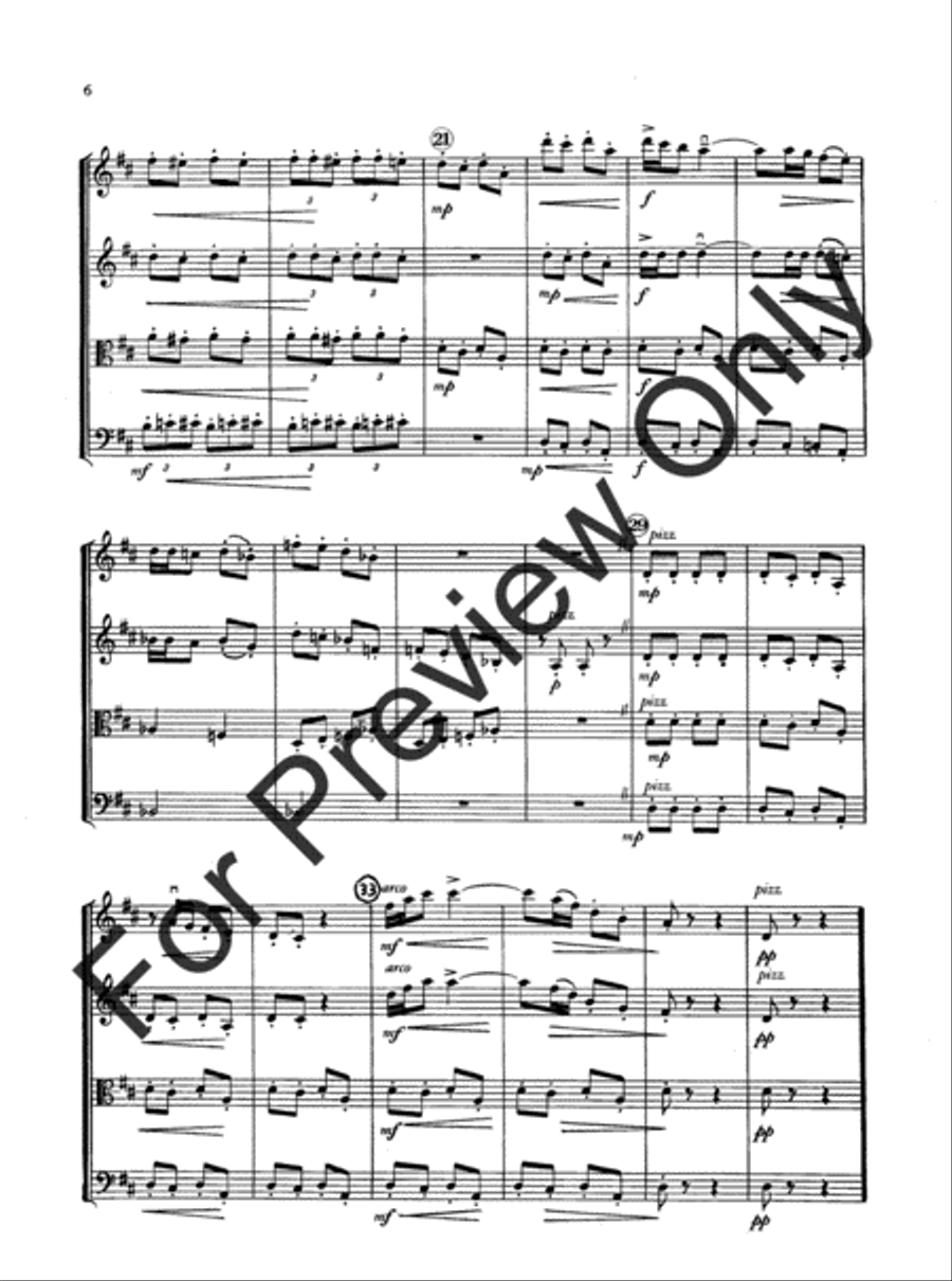 Suite For String Quartet String Quartet scores gallery preview page 6