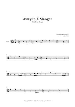 Away In A Manger for Easy Viola Solo