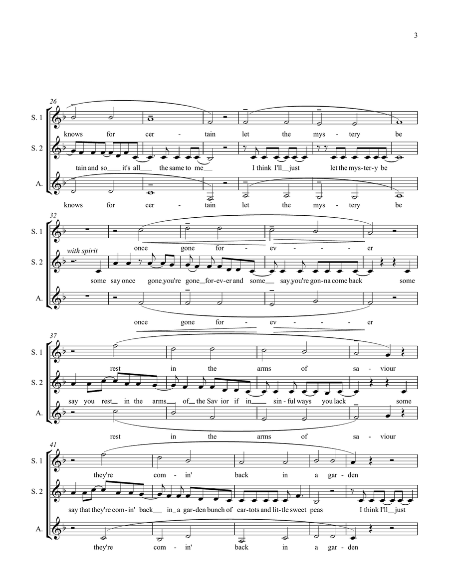 Let The Mystery Be SSA scores gallery preview page 3
