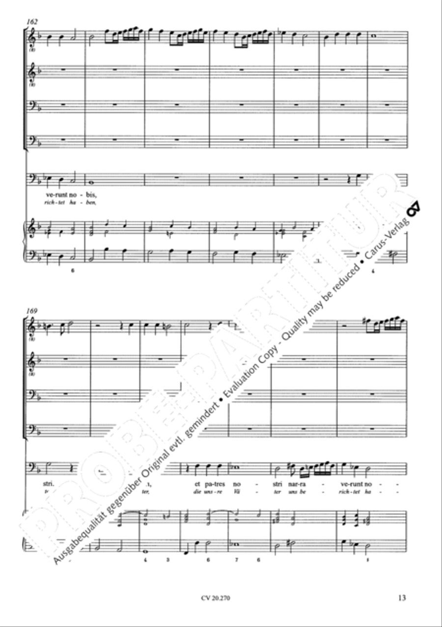 Attendite, popule meus Bass Voice scores gallery preview page 14