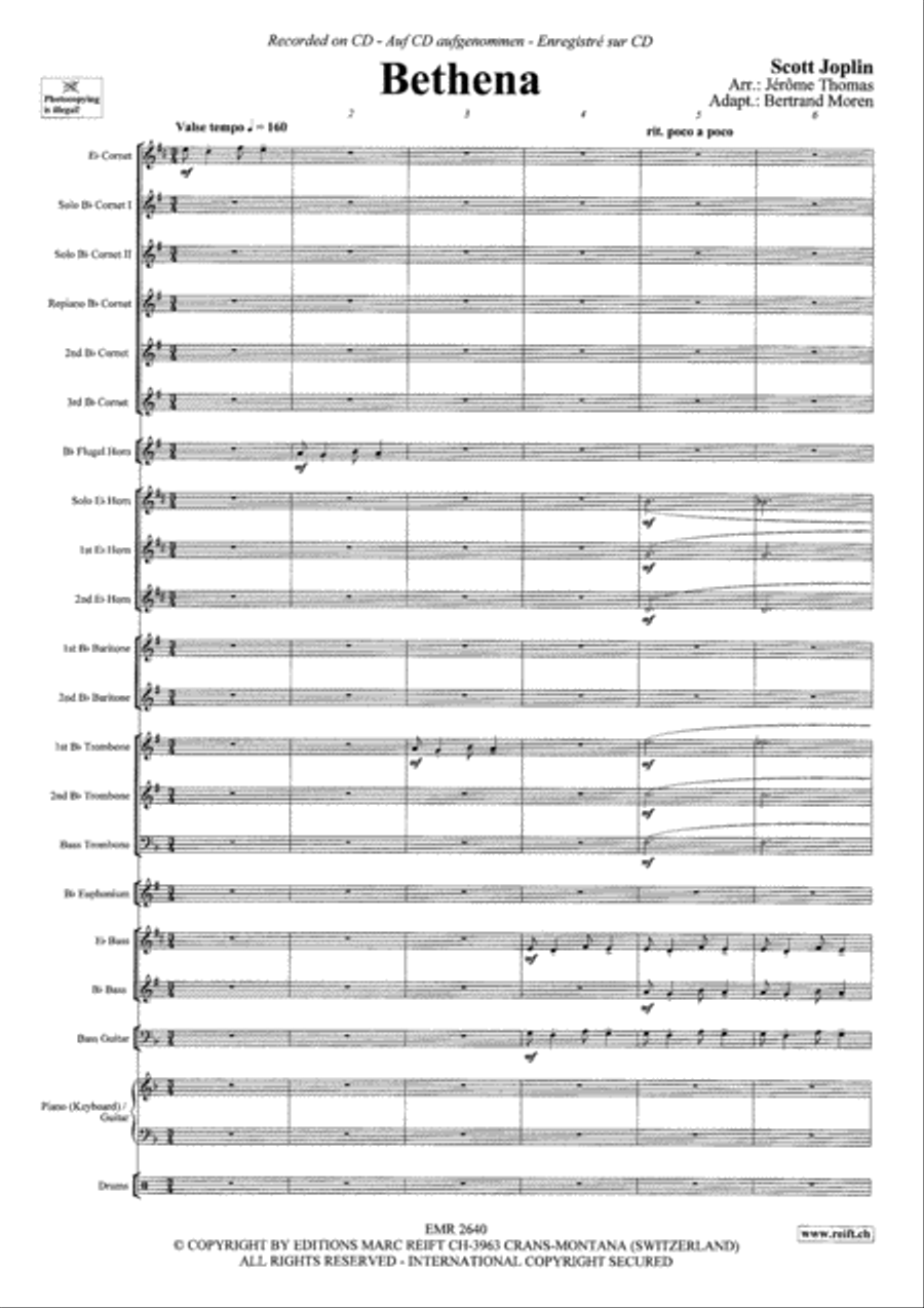 Bethena Brass Band scores gallery preview page 4
