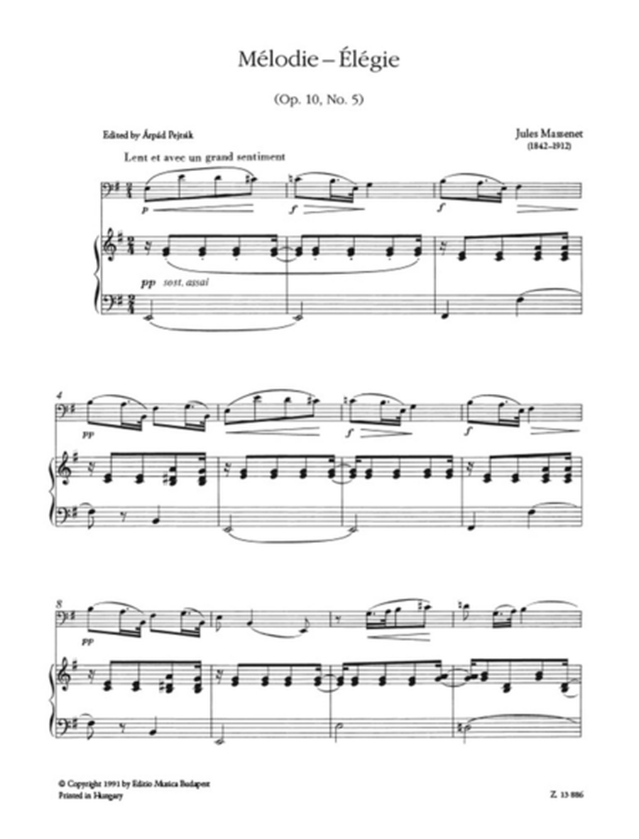 Melodie - Elegie op. 10, No.5