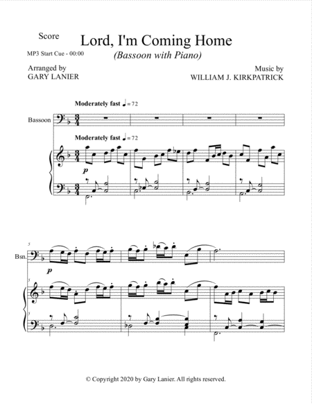 CLASSIC HYMN SUITE (for Bassoon and Piano with Score/Parts) image number null