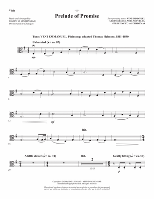 The Star Arising (A Cantata For Christmas) - Viola