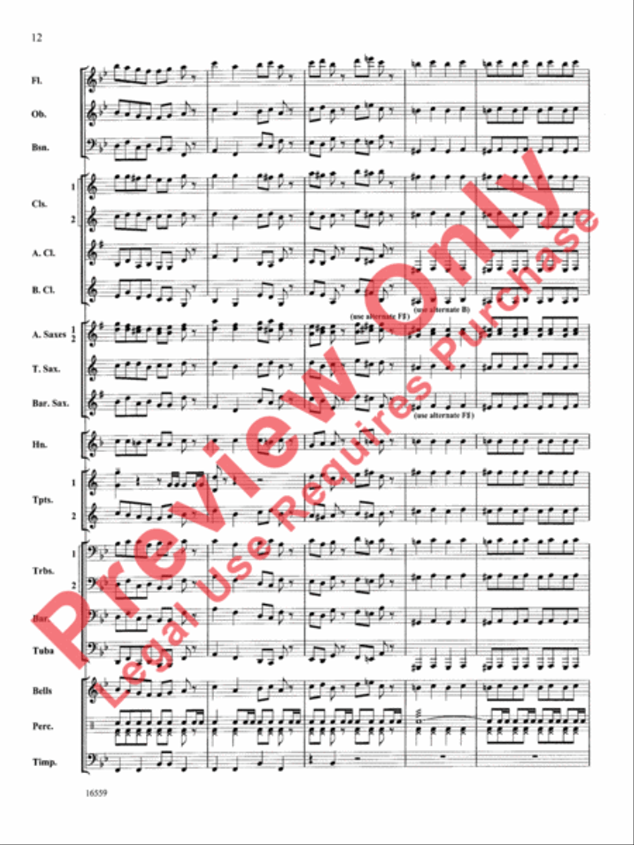 March Slav Concert Band scores gallery preview page 13