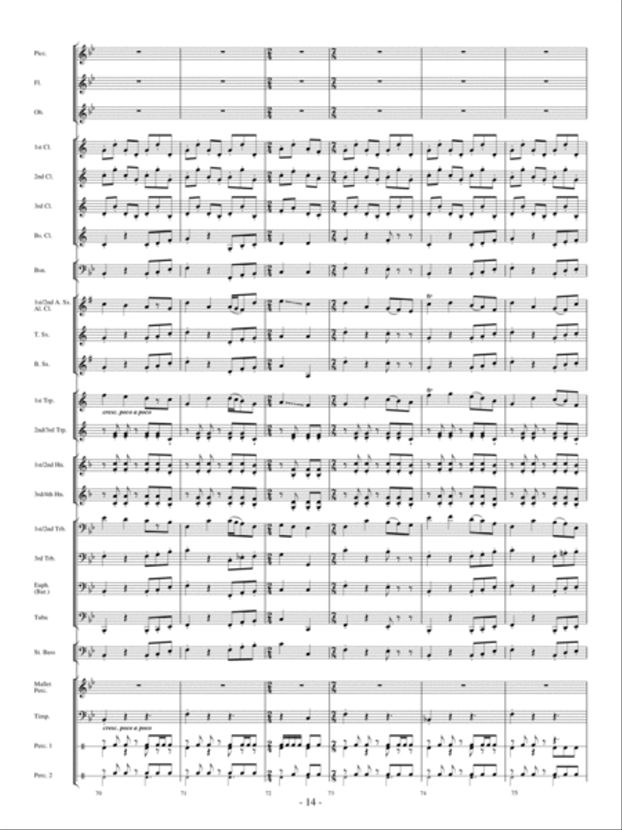 Moonscape Concert Band scores gallery preview page 13