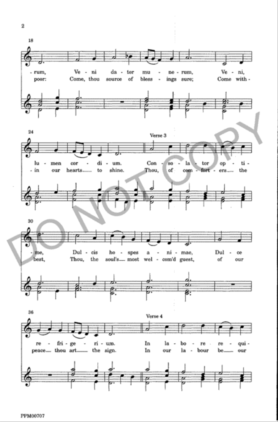 Veni Sancte Spiritus Veni Sancte Spiritus Unison Choir scores gallery preview page 3