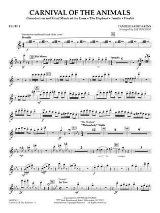 Carnival of the Animals (arr. Jay Bocook) - Flute 1