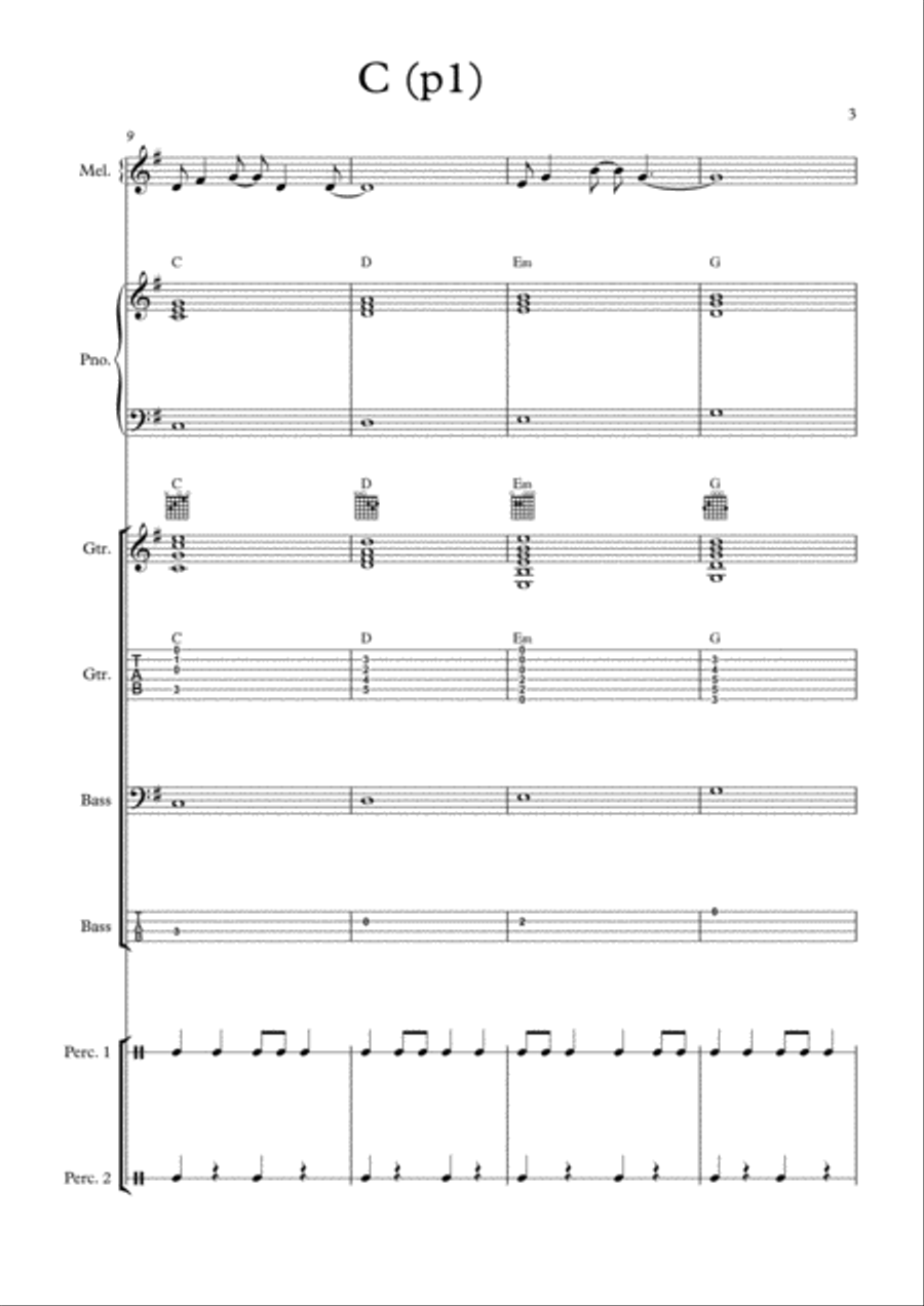 Scary Monsters And Nice Sprites Orff Instrument scores gallery preview page 3