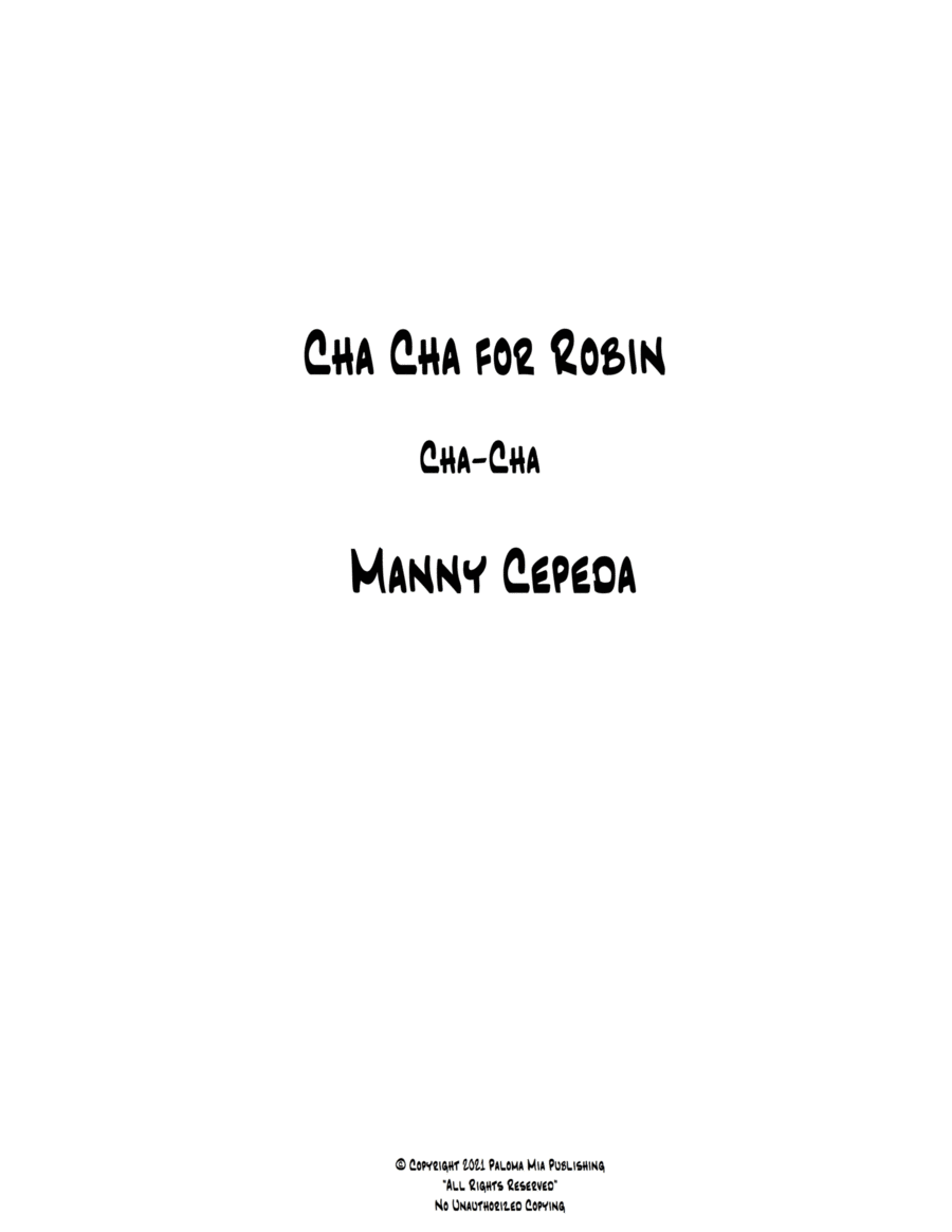 Cha Cha for Robin Jazz Ensemble scores gallery preview page 1