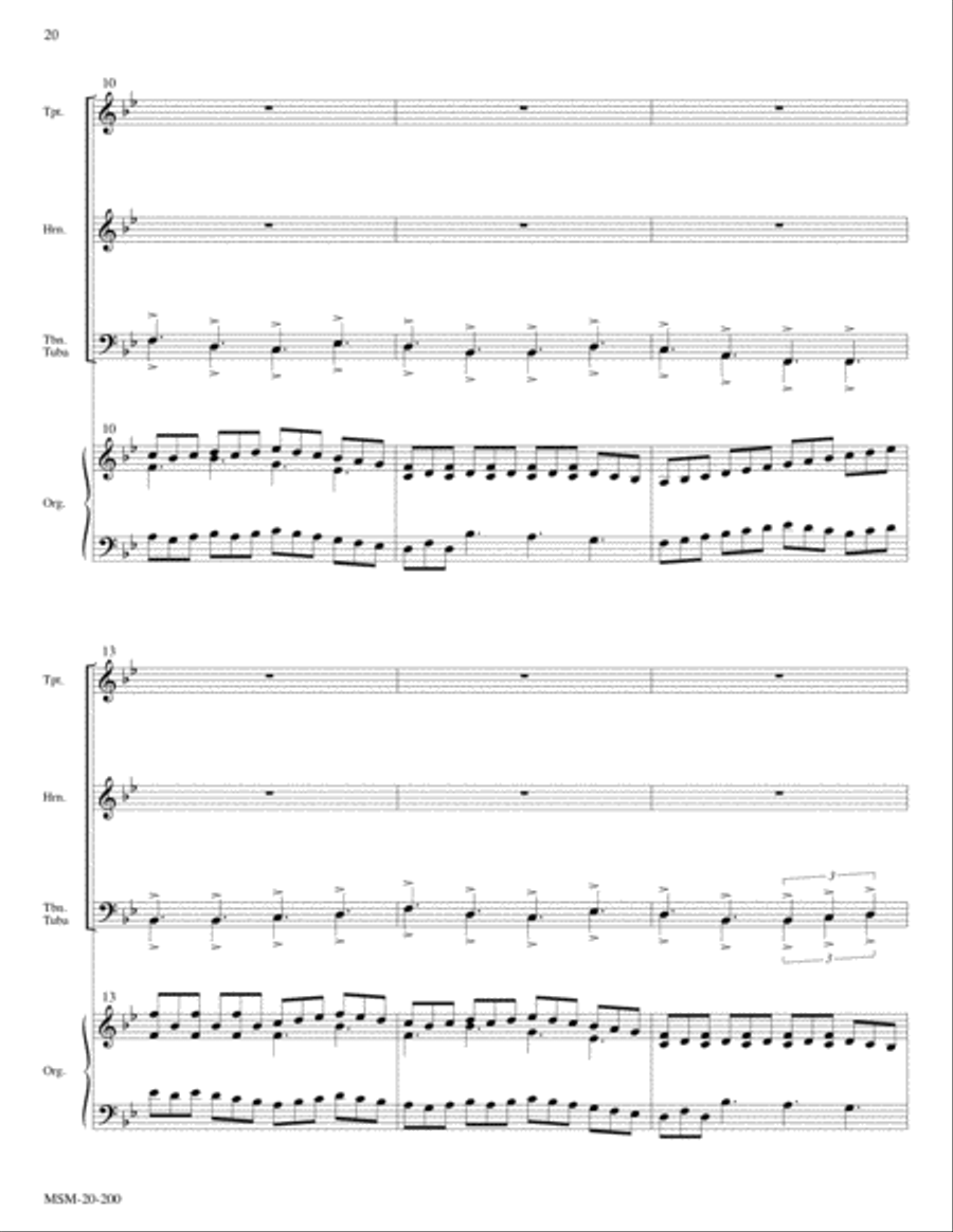 Yuletide Triptych Handbell Choir scores gallery preview page 10
