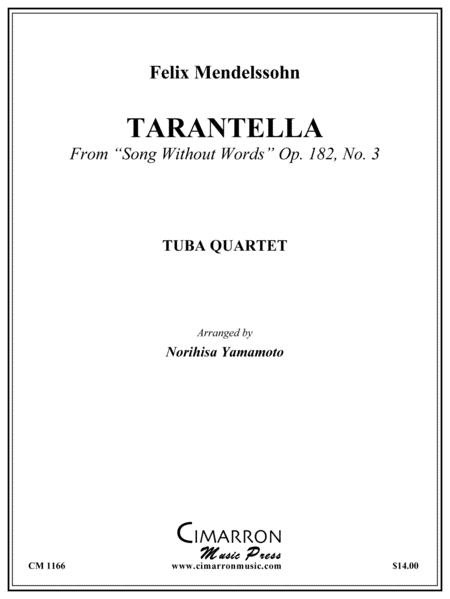 Tarantella, from Song Without Words, Op 182. No. 3
