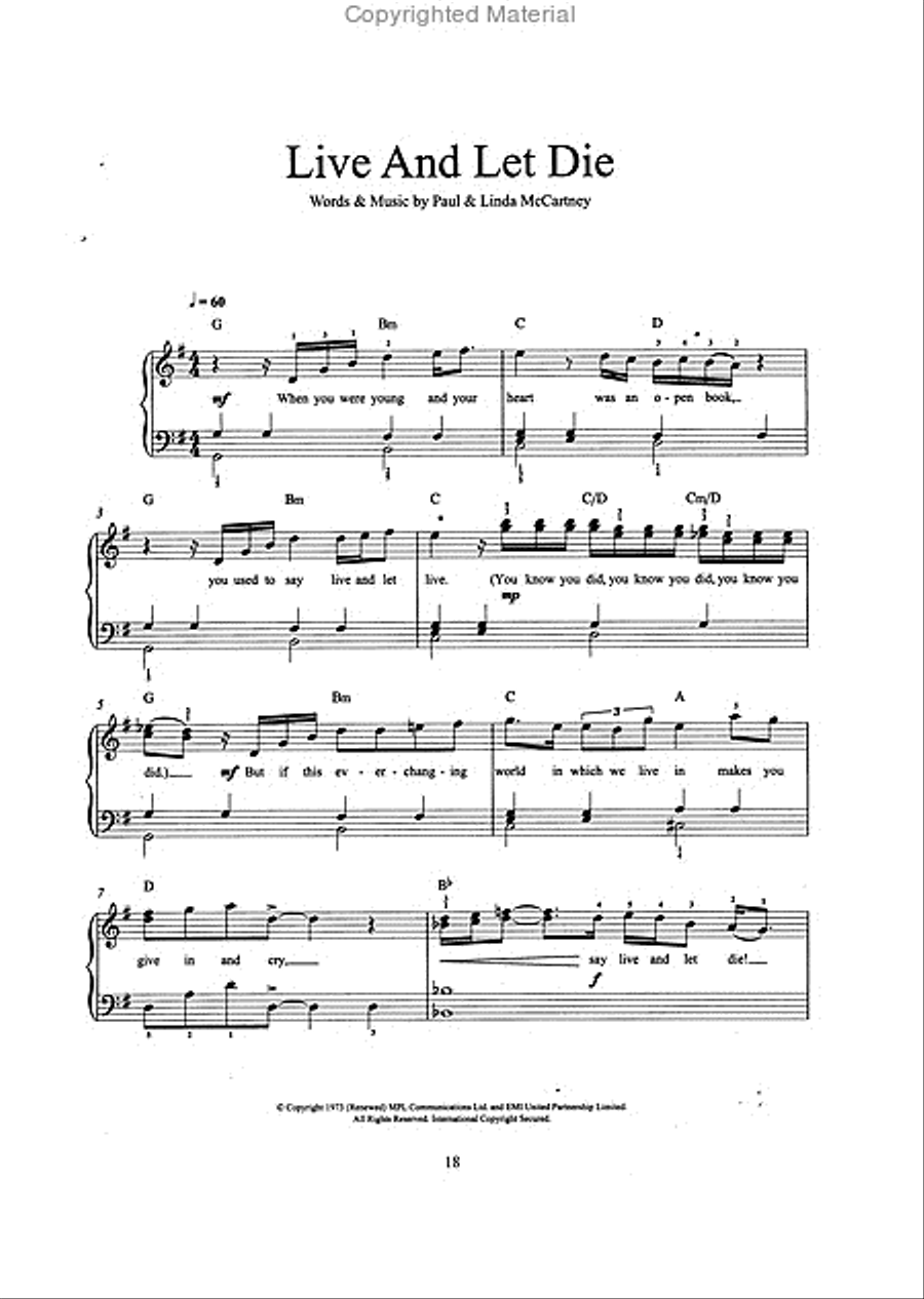 James Bond Themes Easy Piano scores gallery preview page 6
