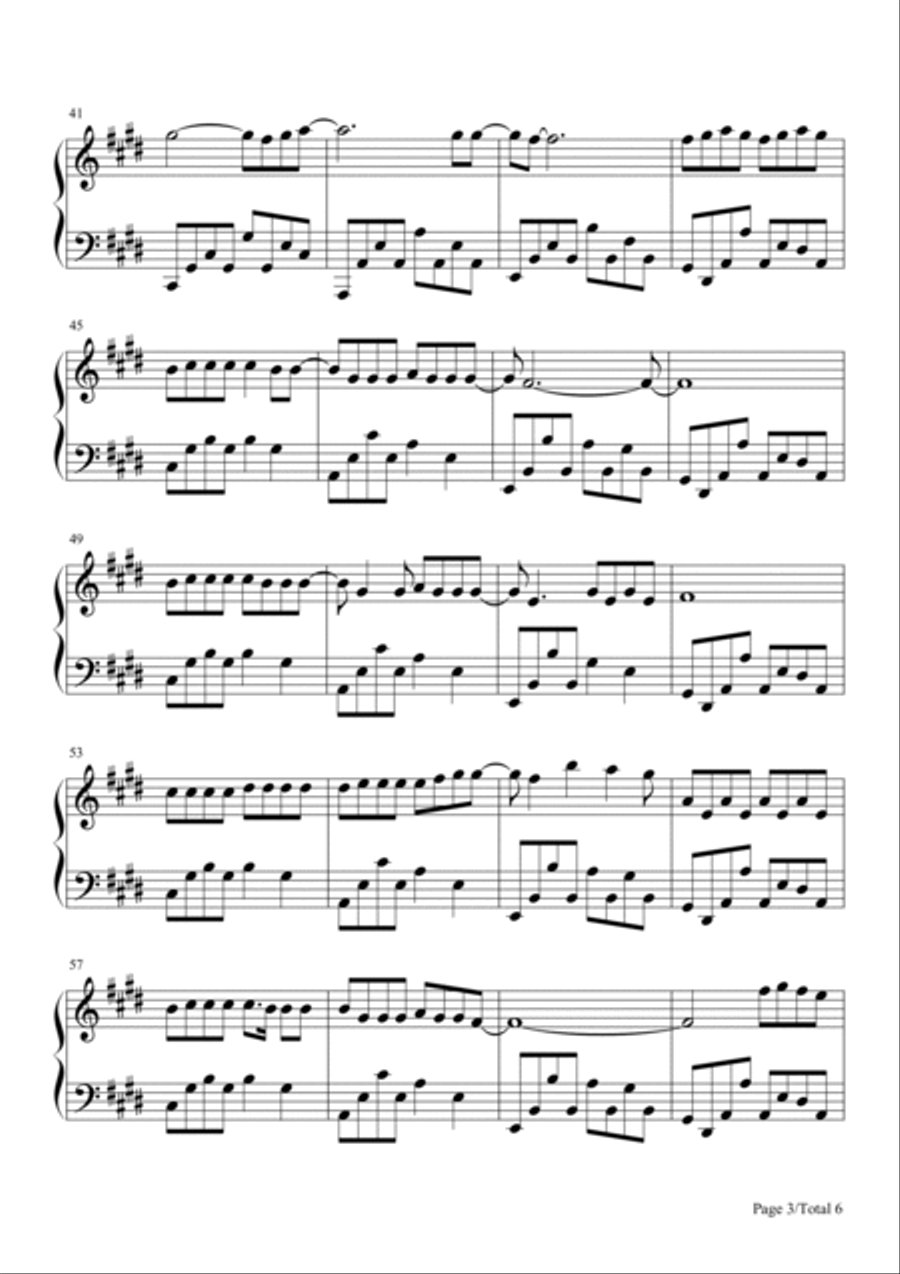 Control Control Piano Solo scores gallery preview page 3