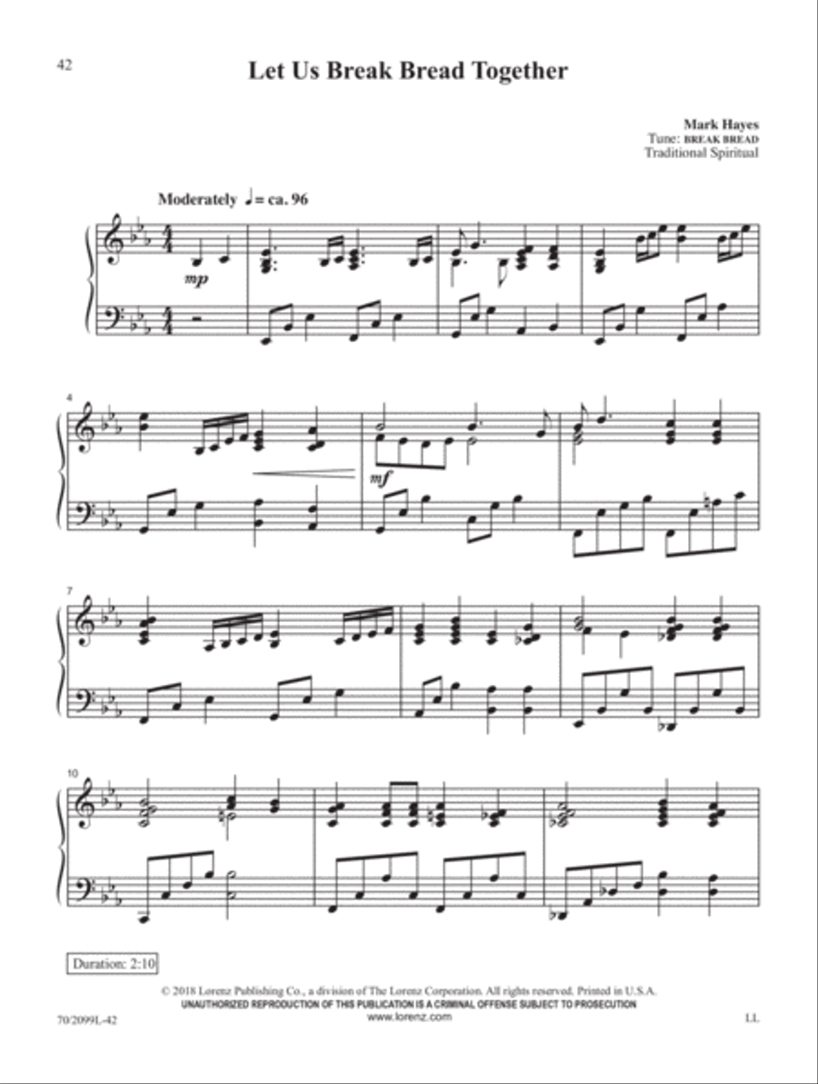 Mark Hayes Miniatures, Vol. 2 Piano Solo scores gallery preview page 14