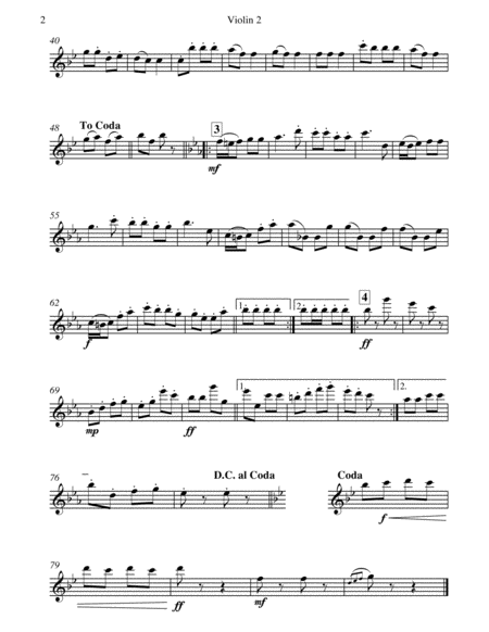 Jockey Polka (Josef Strauss) - for String Quintet (3 Violins; Viola and Violoncello) image number null