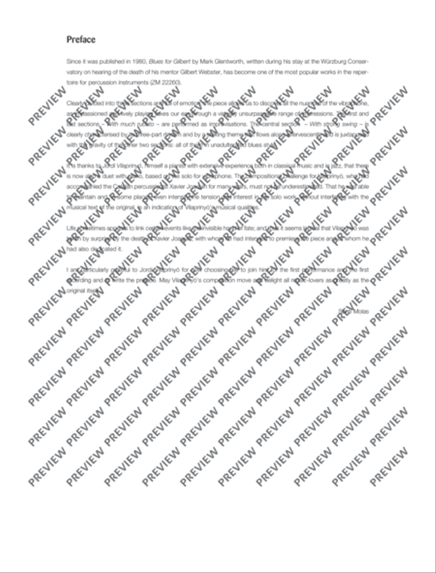 Blues for Gilbert Piano Accompaniment scores gallery preview page 3