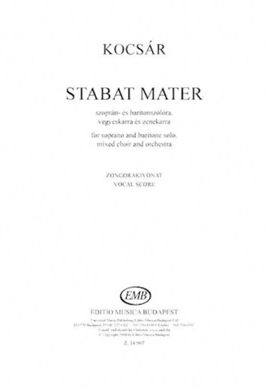 Stabat Mater Stabat Mater 4-Part scores gallery preview page 1