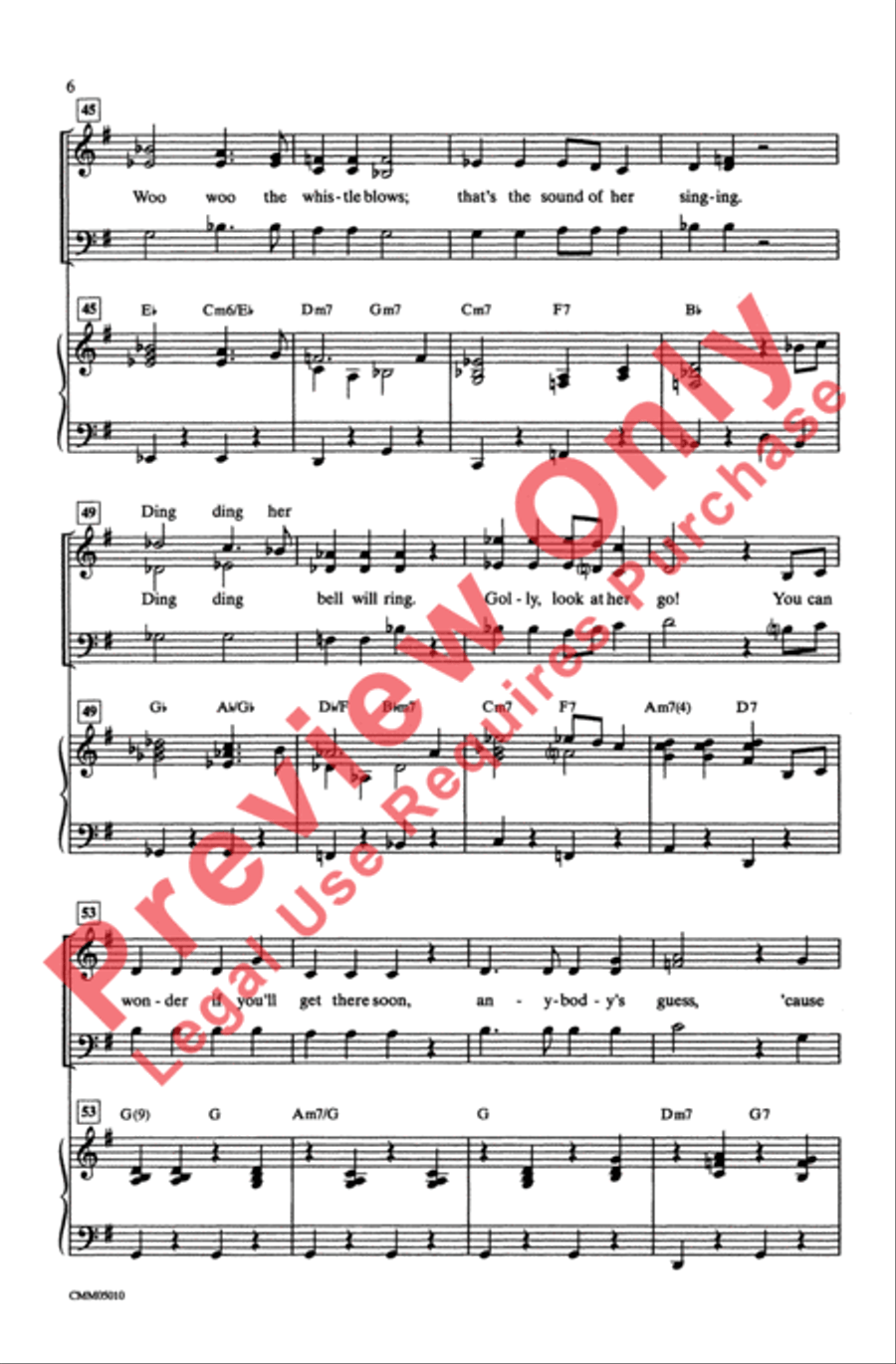 The Polar Express: A Choral Medley 3-Part scores gallery preview page 6