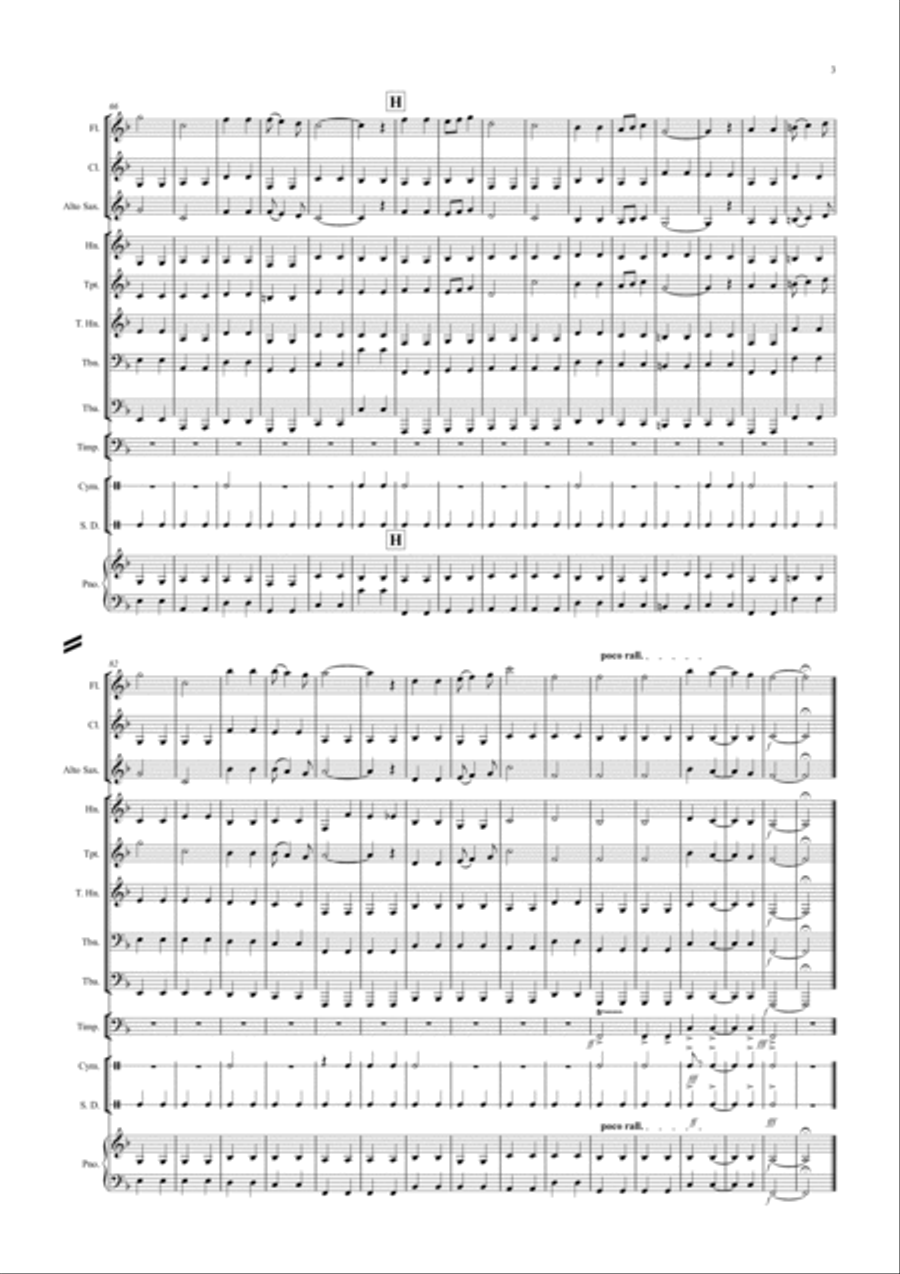 Land of Hope and Glory for School Wind Band Concert Band scores gallery preview page 3