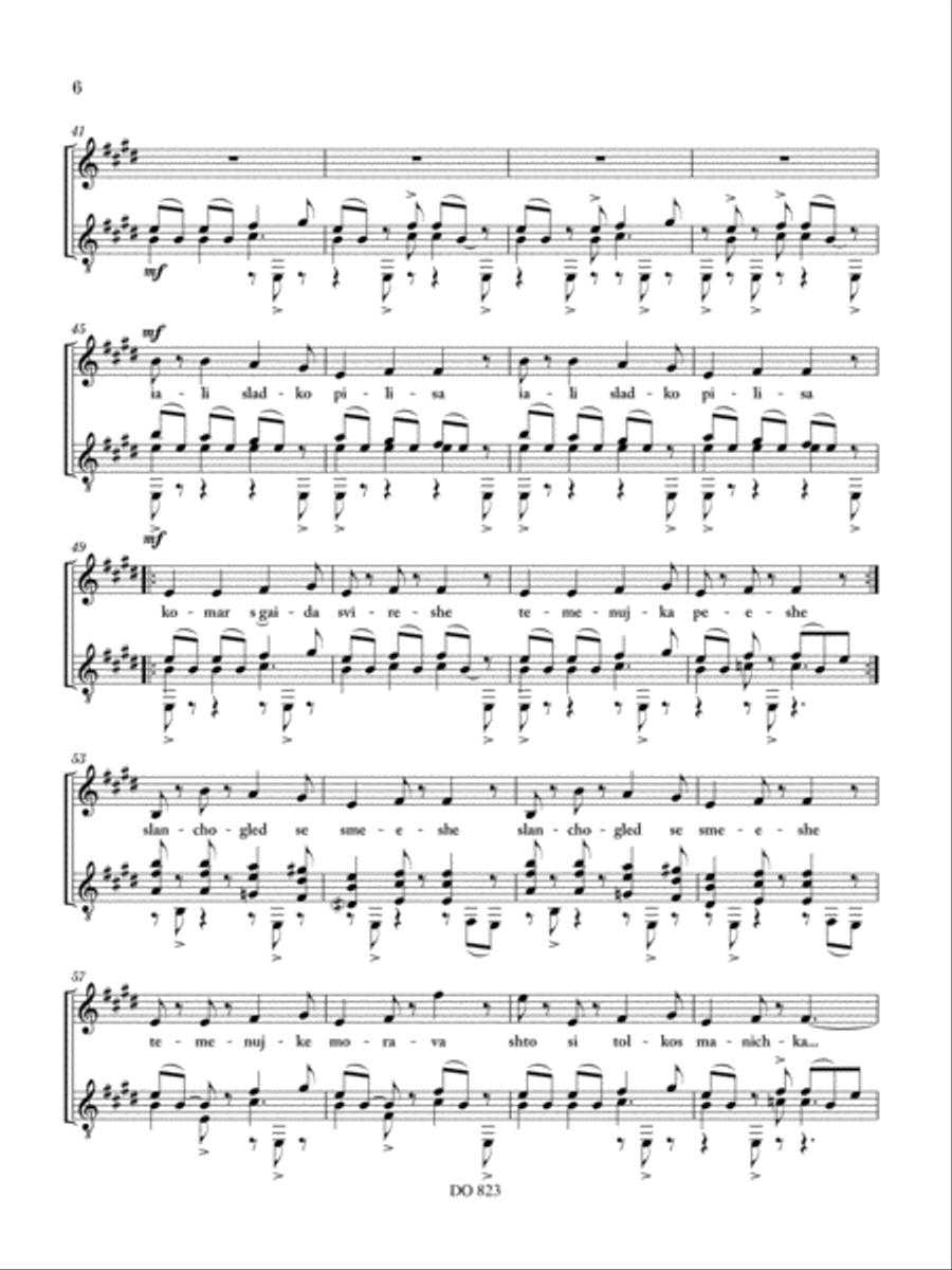 Trois mélodies Classical Guitar scores gallery preview page 6
