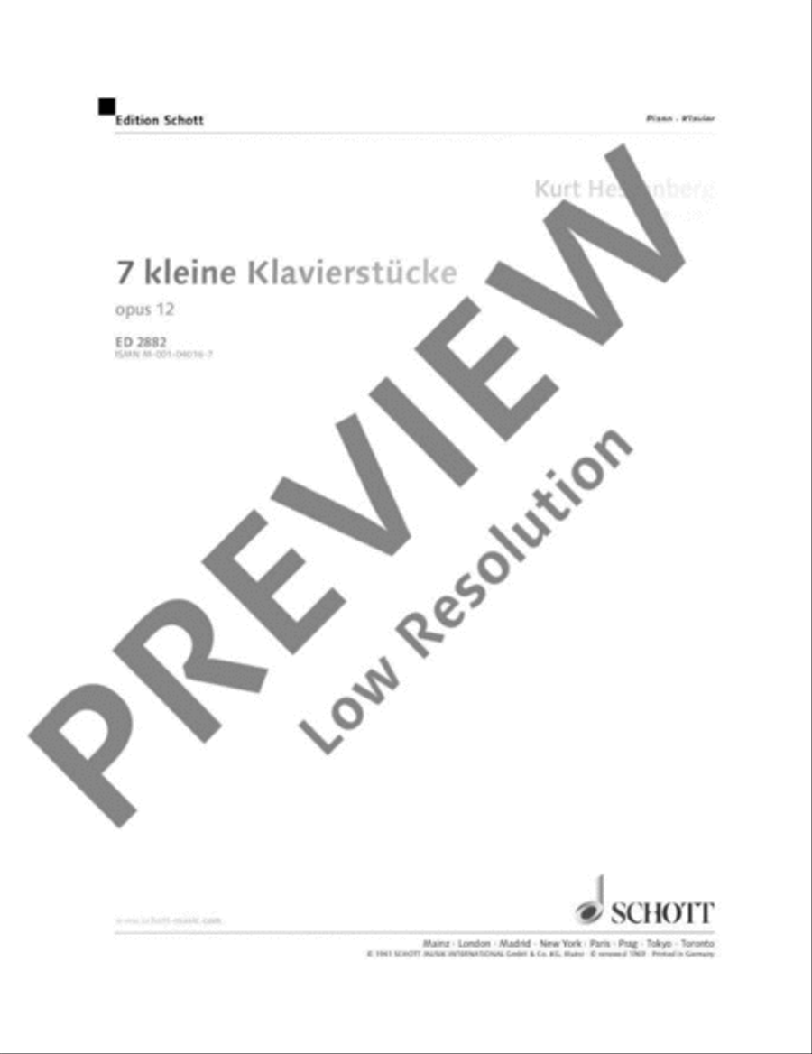 7 little piano pieces 7 little piano pieces Piano Solo scores gallery preview page 2