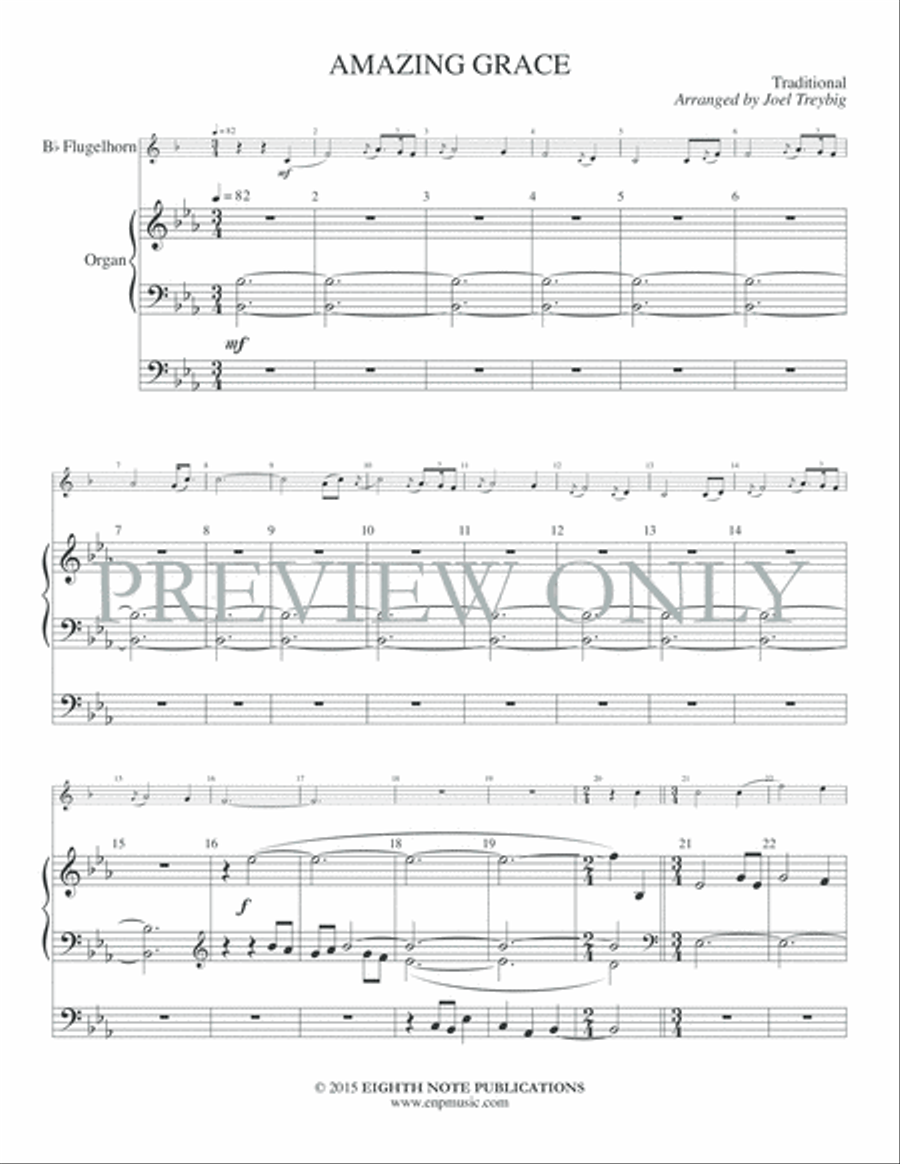Amazing Grace Small Ensemble scores gallery preview page 3