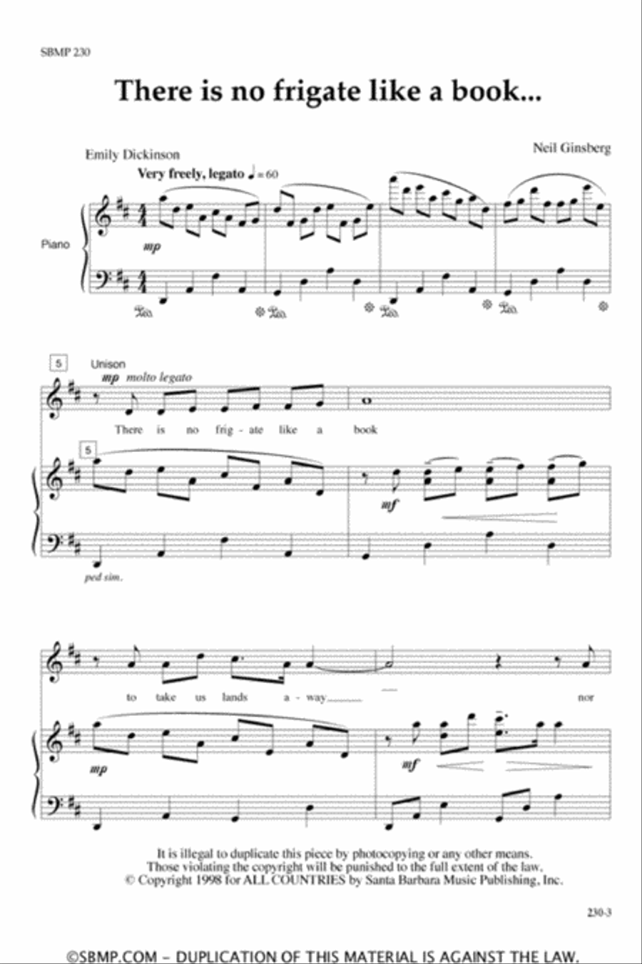 Two Poems of Emily Dickinson - SA Octavo SA scores gallery preview page 2