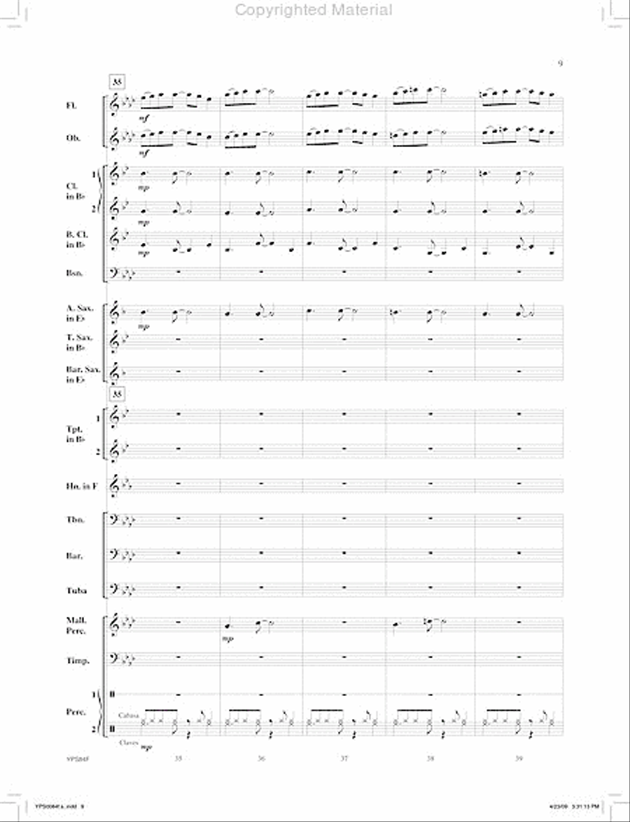 Zodiac Concert Band scores gallery preview page 10