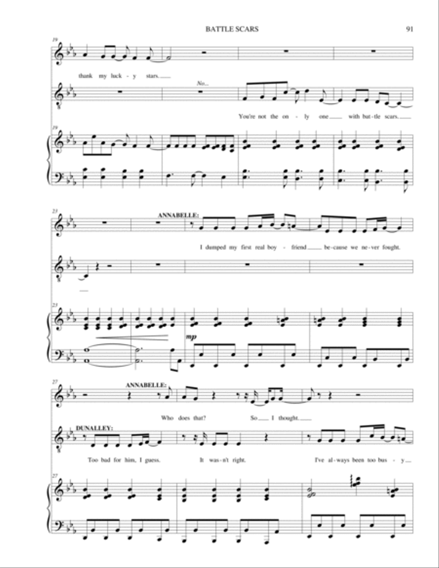 Battle Scars Piano scores gallery preview page 3
