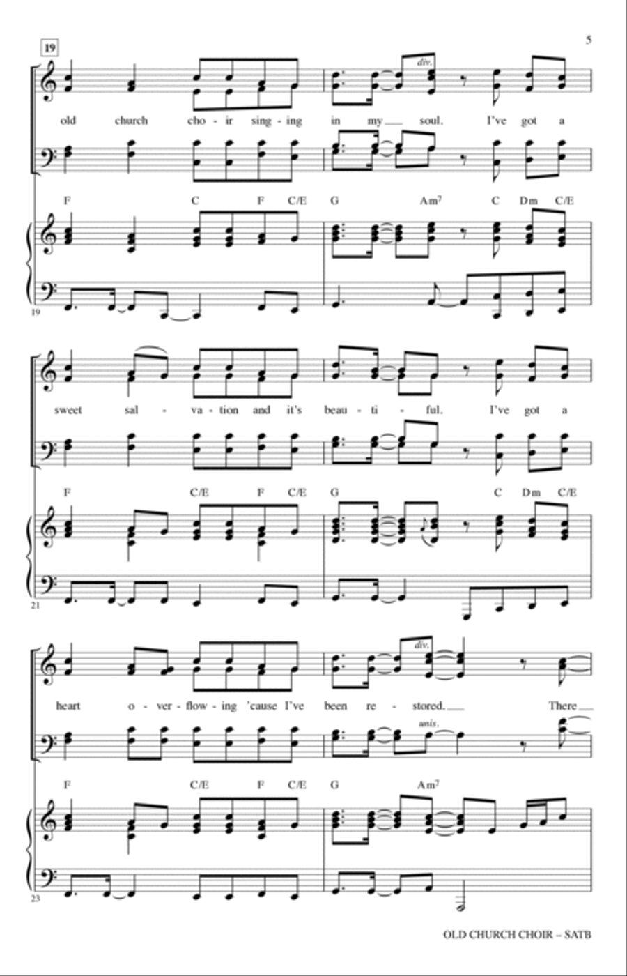 Old Church Choir (arr. Michael Barrett) 4-Part scores gallery preview page 4