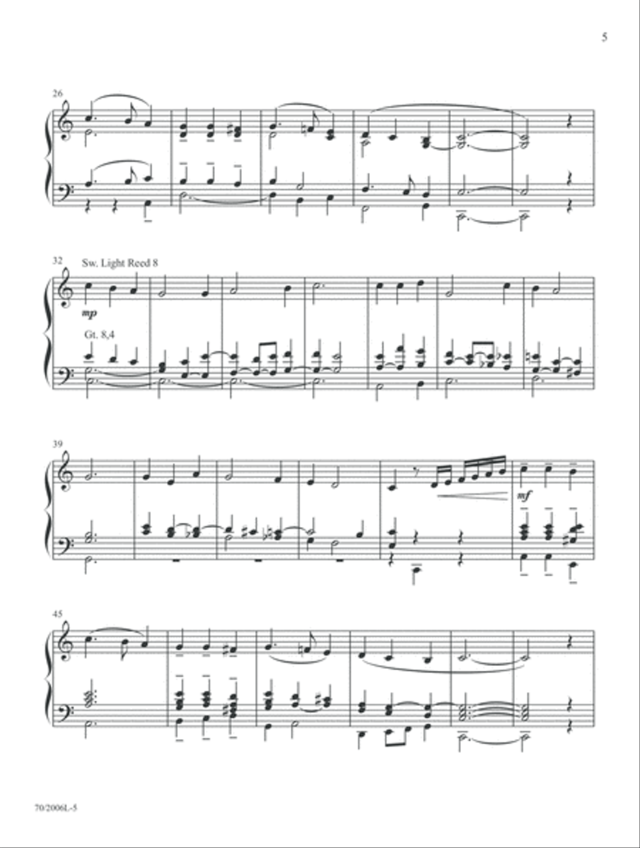 Come Away to the Skies (Digital Delivery) Organ scores gallery preview page 5