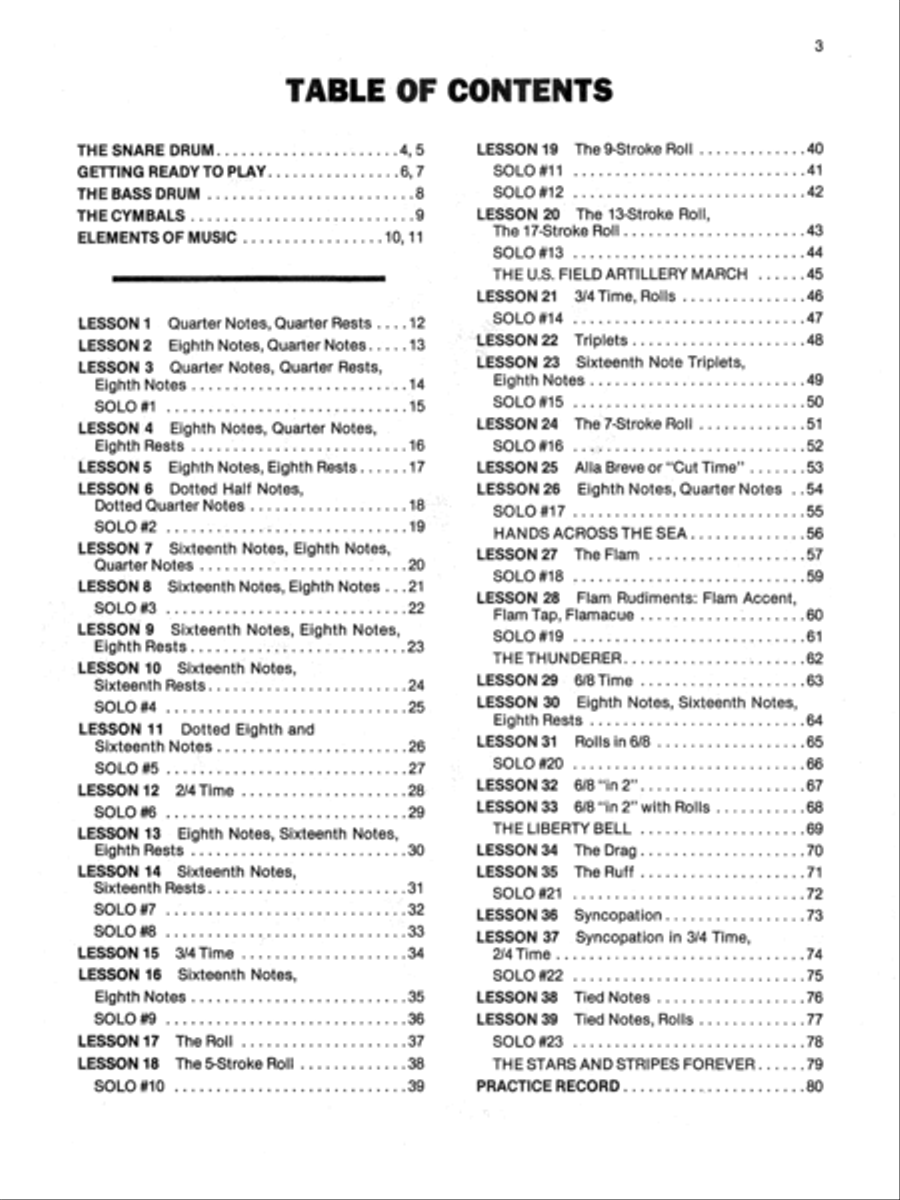 Alfred's Drum Method, Book 1 Percussion scores gallery preview page 2