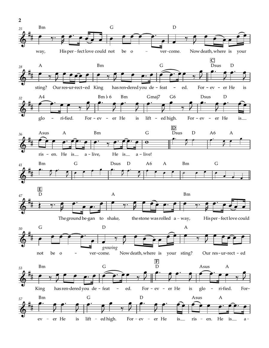 Forever (We Sing Hallelujah) Guitar scores gallery preview page 2