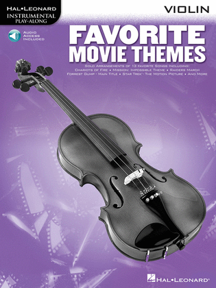 Book cover for Favorite Movie Themes - Violin