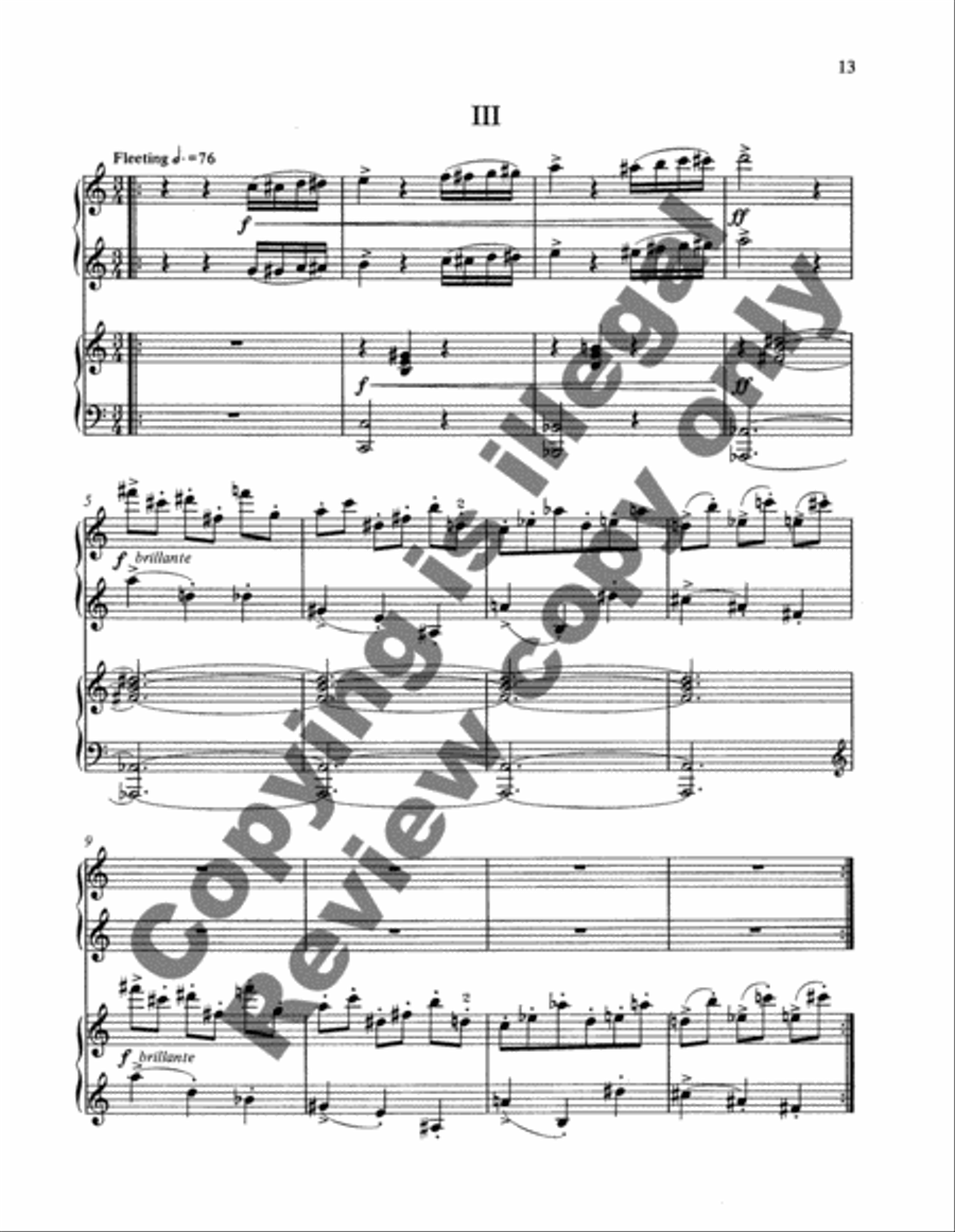 Holland Waltzes Piano Duet scores gallery preview page 11