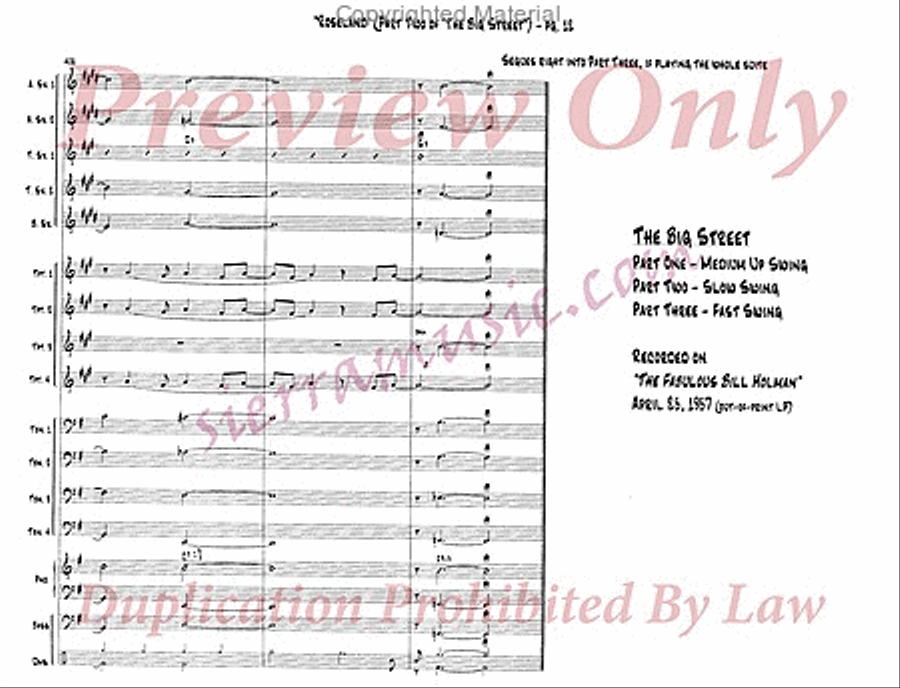 Roseland (MM2 The Big Street) Big Band scores gallery preview page 13