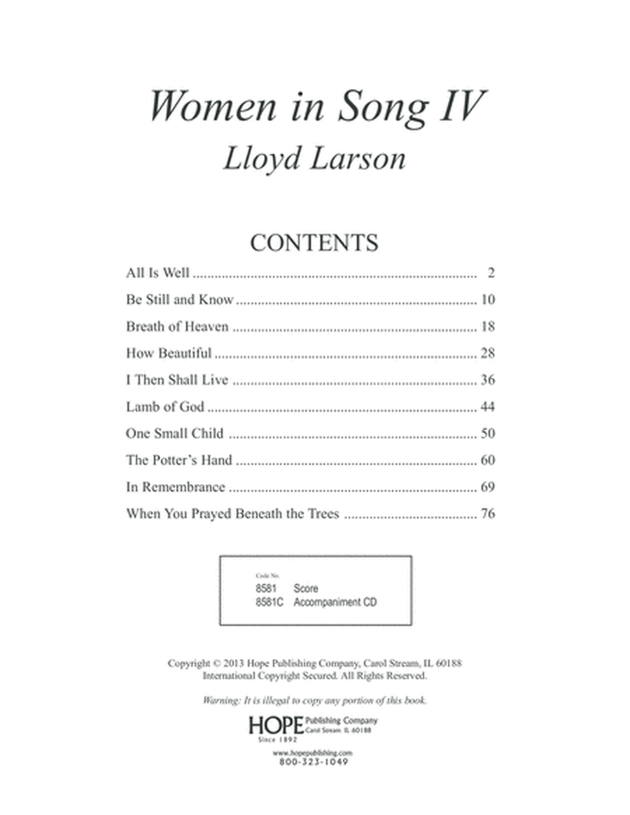 Women in Song Iv