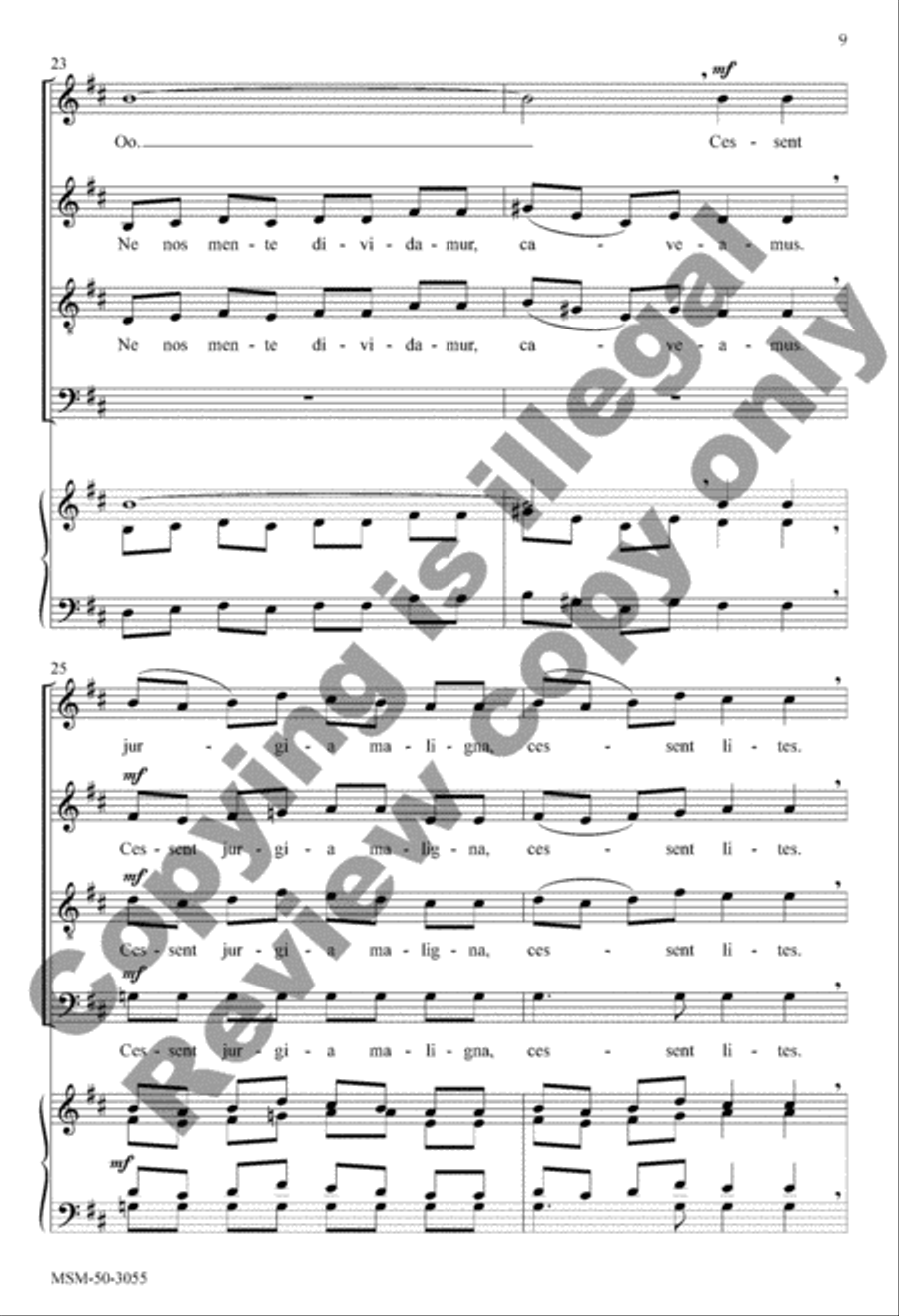 Ubi caritas Ubi caritas 4-Part scores gallery preview page 7