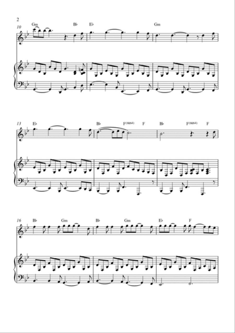 Hallelujah Piano scores gallery preview page 2