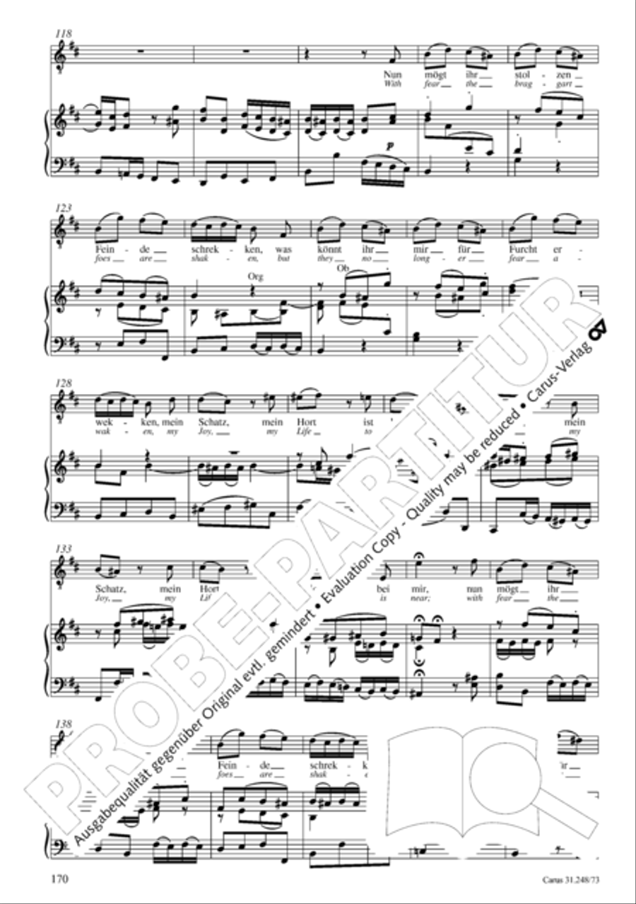 Christmas Oratorio (Weihnachtsoratorium, Teile IV-VI) 4-Part scores gallery preview page 91