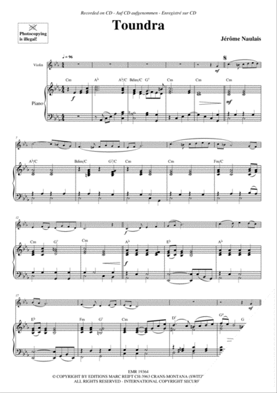 Toundra Violin Solo scores gallery preview page 4
