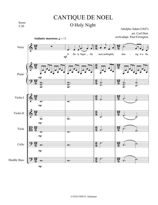 "O Holy Night" in C